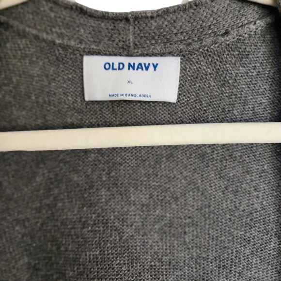 Old Navy Gray Open Front Longline Cardigan Sweater Size XL - Picture 5 of 5